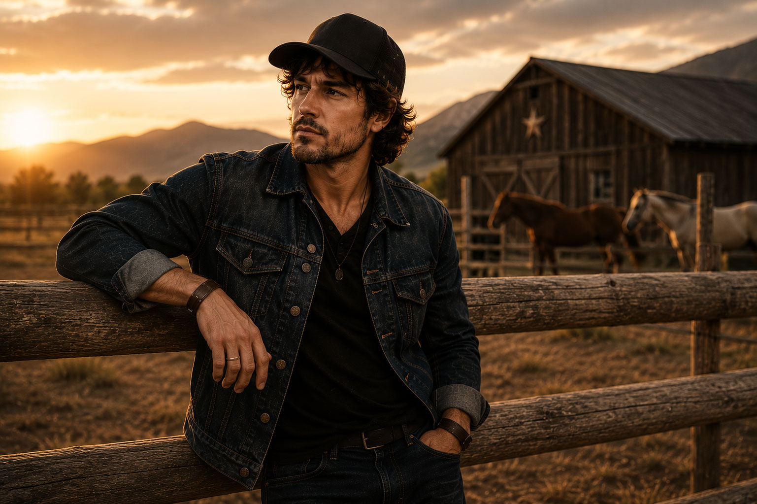 Jonah Stage auf einer Ranch